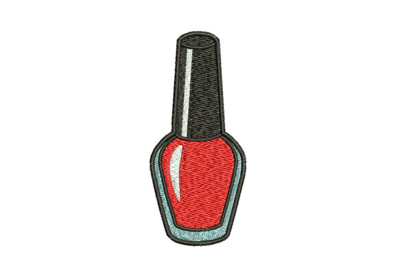 Bottle of Nail Polish Embroidery Design
