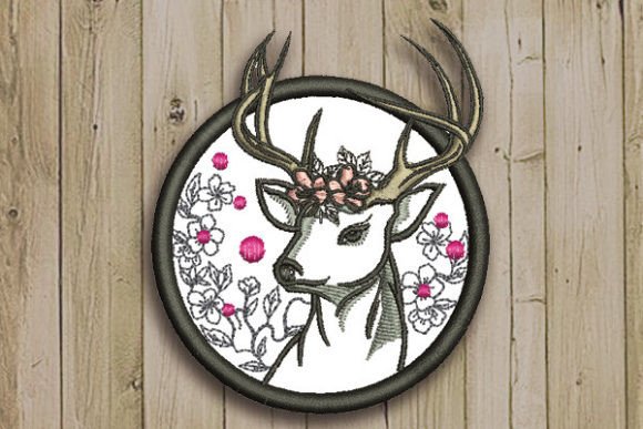 Deer in Circle: A Boutique Sweatshirt Embroidery Review