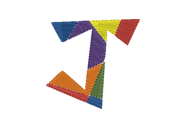 Diagonous J: A Playful, Modern Letter for Personalized Gifts
