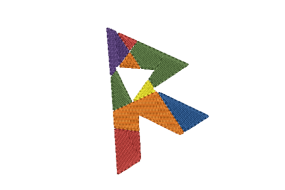 Diagonous R: A Playful, Festive Letter for Holiday Embroidery