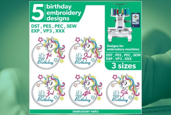 Five Birthday Designs for Baby