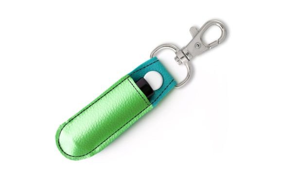 Lip Balm Holder ITH Key Fob Applique