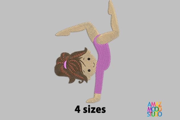 Little Girl Acrobat Gymnast