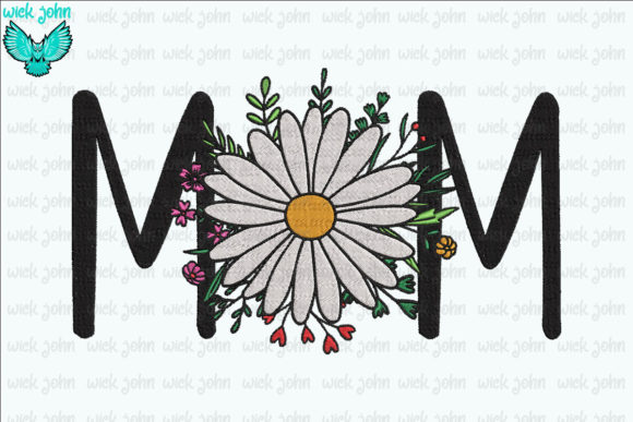 Mom Flower: A Tender, Timeless Embroidery Choice