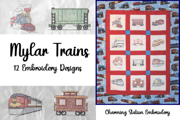 Mylar Trains: A Boutique Sweatshirt Embroidery Review