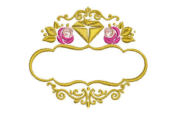 Rose and Diamond Frame